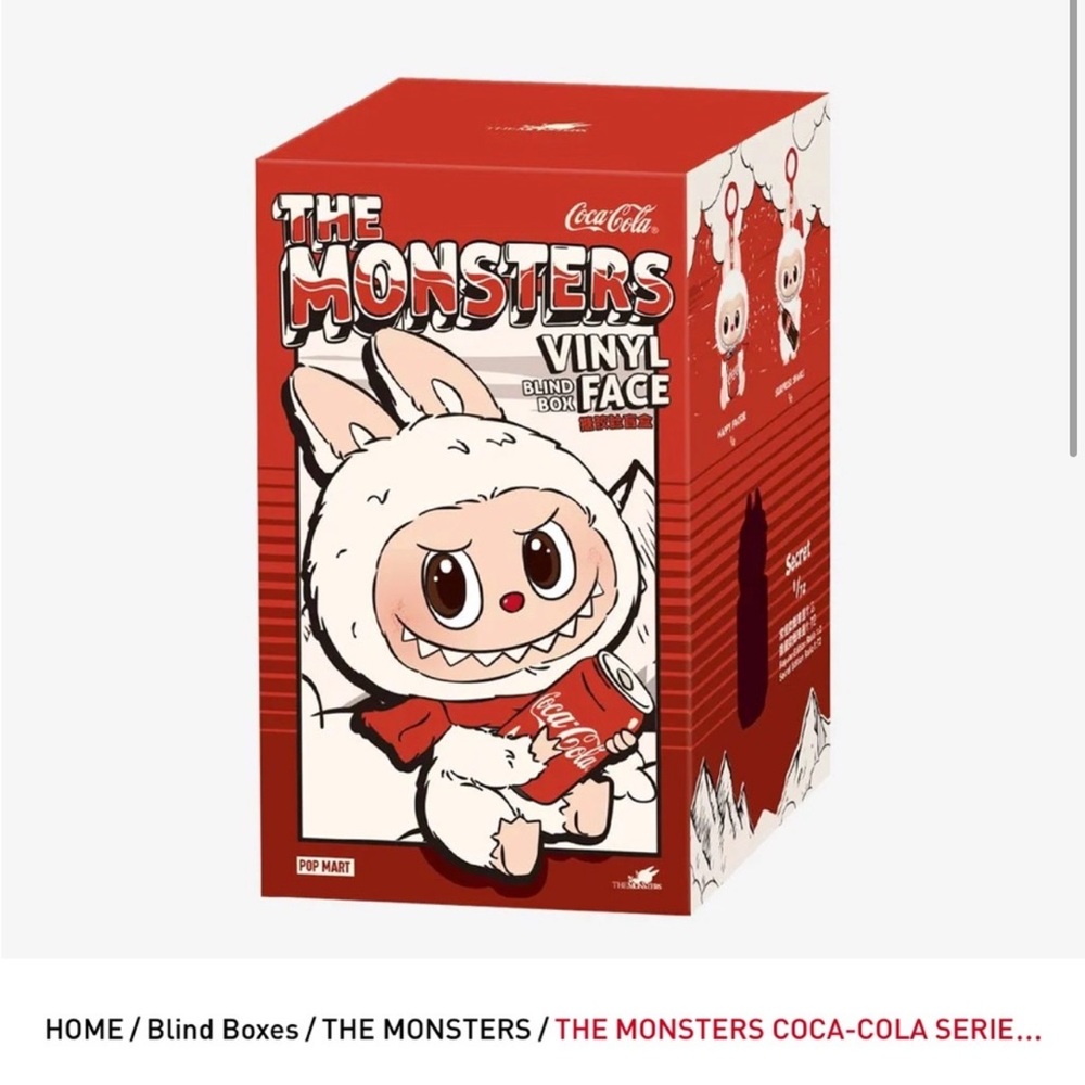 AUTHENTIC LABUBU BLIND BOX Coca-Cola The Monsters Vinyl plush
